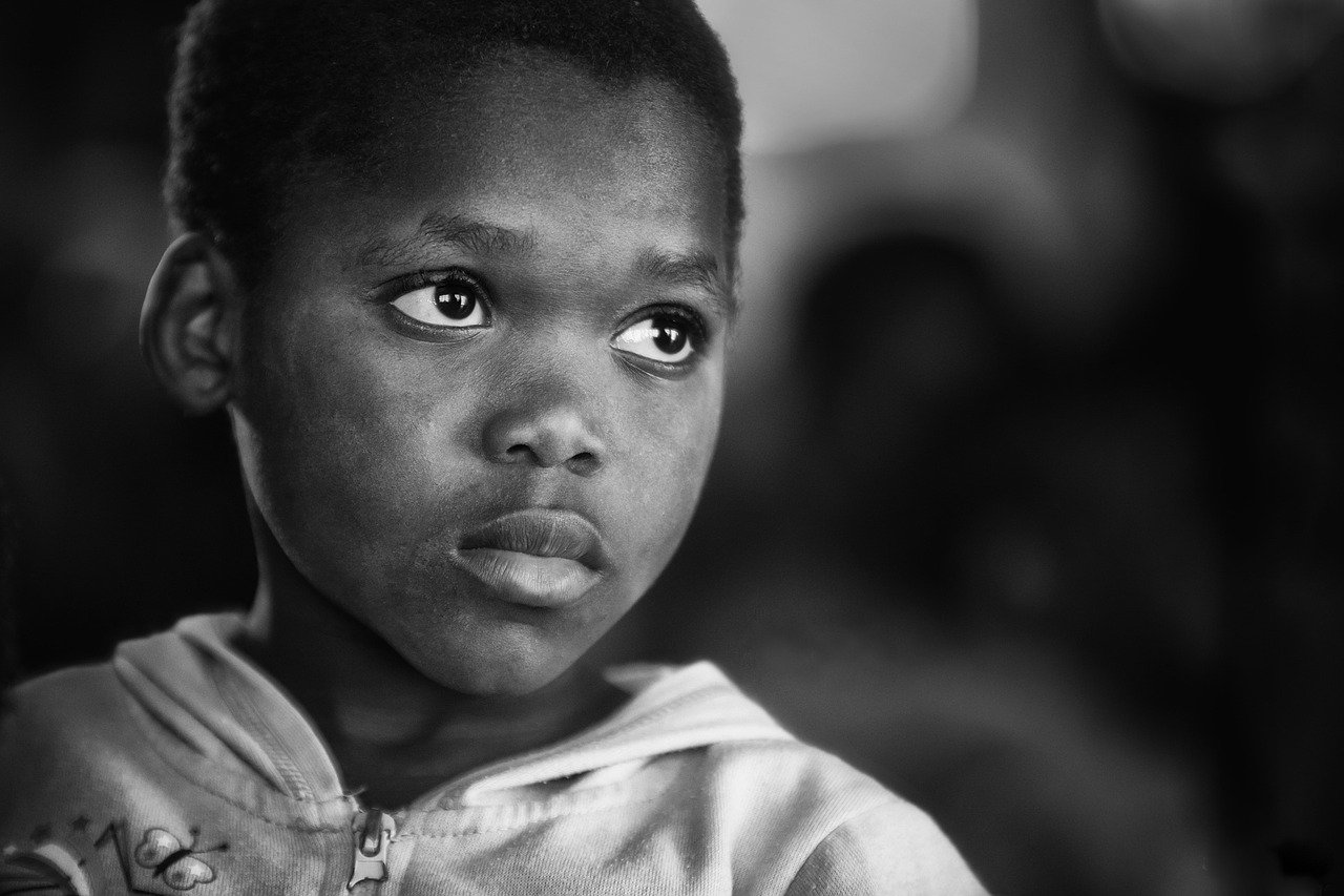 boy, african, black and white